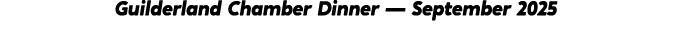 Guilderland Chamber Dinner — September 2025