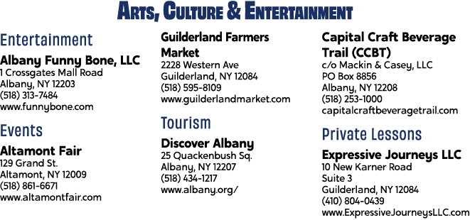Arts, Culture & Entertainment Entertainment Albany Funny Bone, LLC 1 Crossgates Mall Road Albany, NY 12203 (518) 313 ...